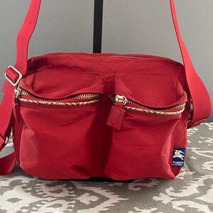 Burberry Blue Label Red Nylon Crossbody/Belt Bag